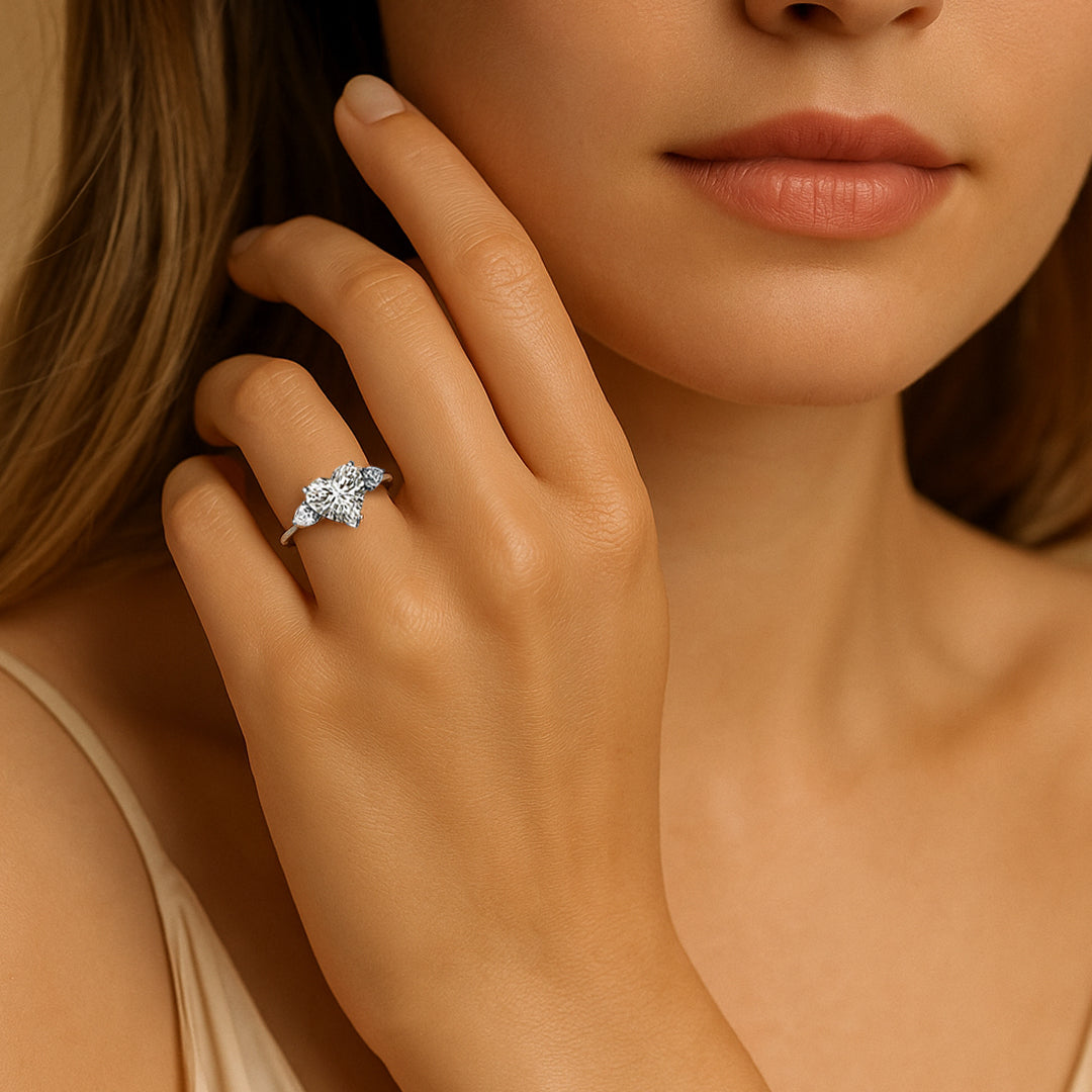 Amoura Heart Moissanite Ring