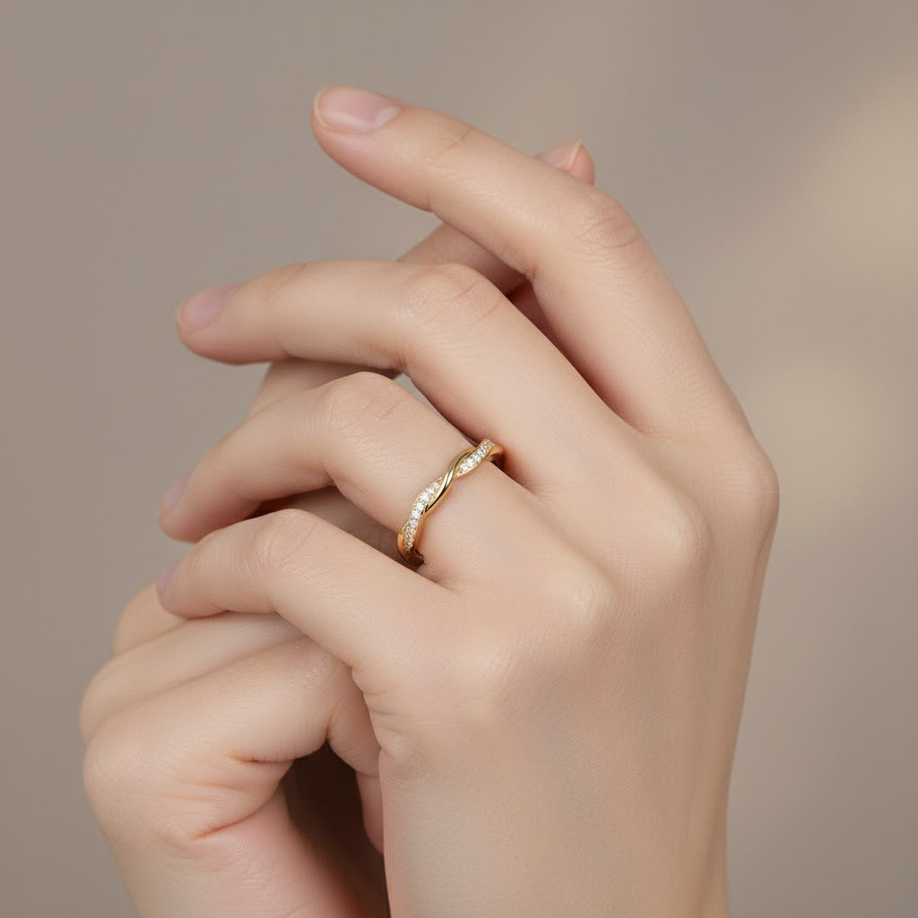 Elaina Moissanite Ring