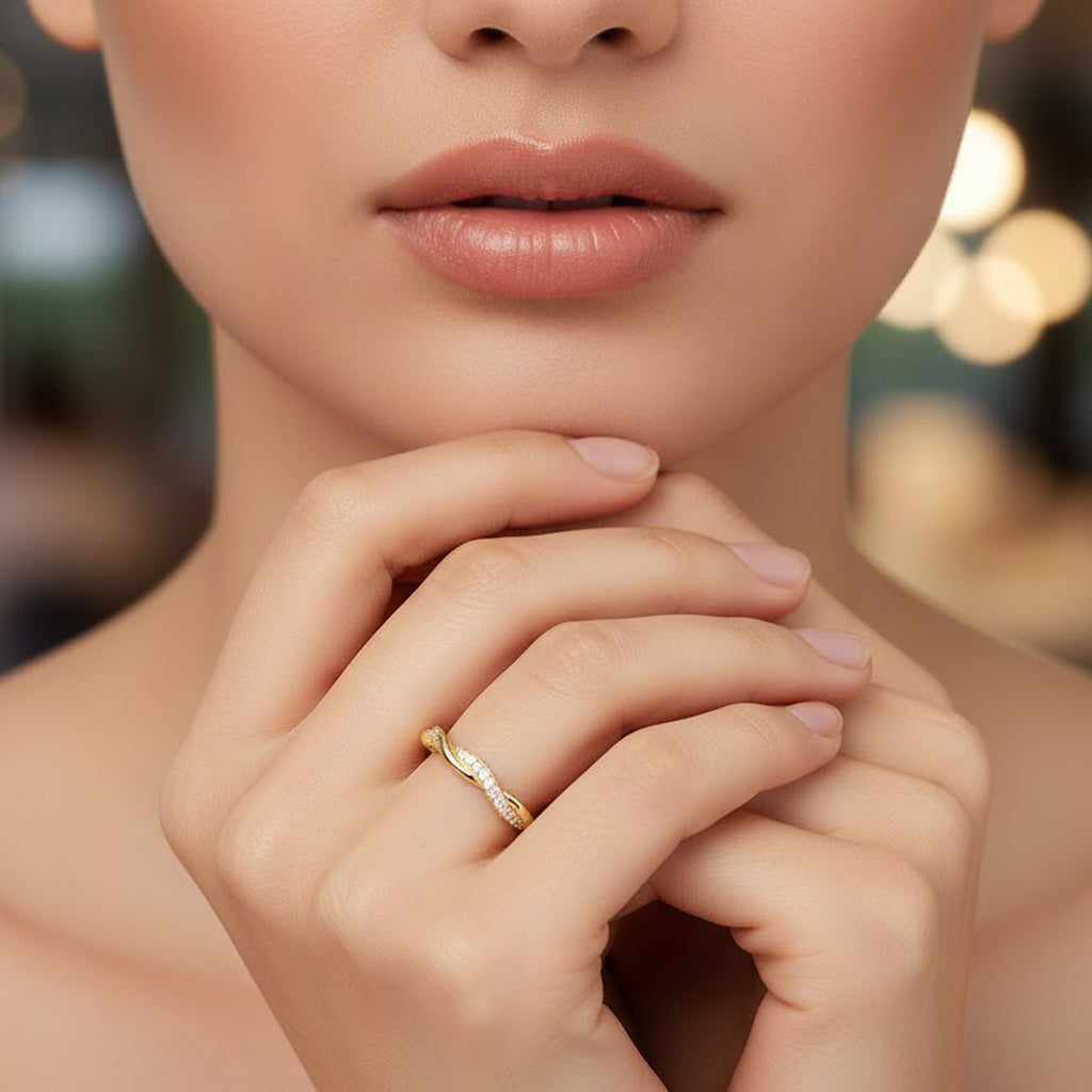 Elaina Moissanite Ring