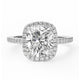 Monroe Cushion-Cut Moissanite Halo Ring