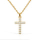 Abigail Adore Cross Moissanite Necklace