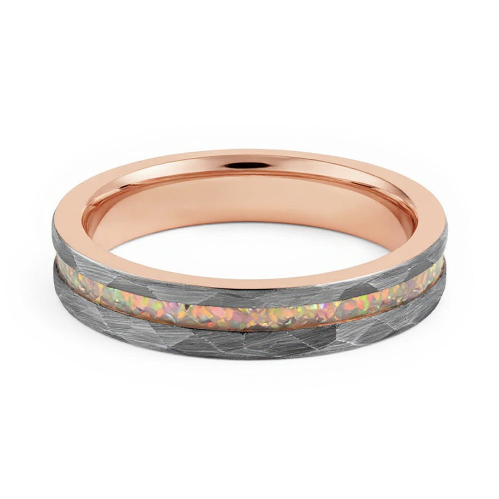The Opal Walk Tungsten Ring For Men