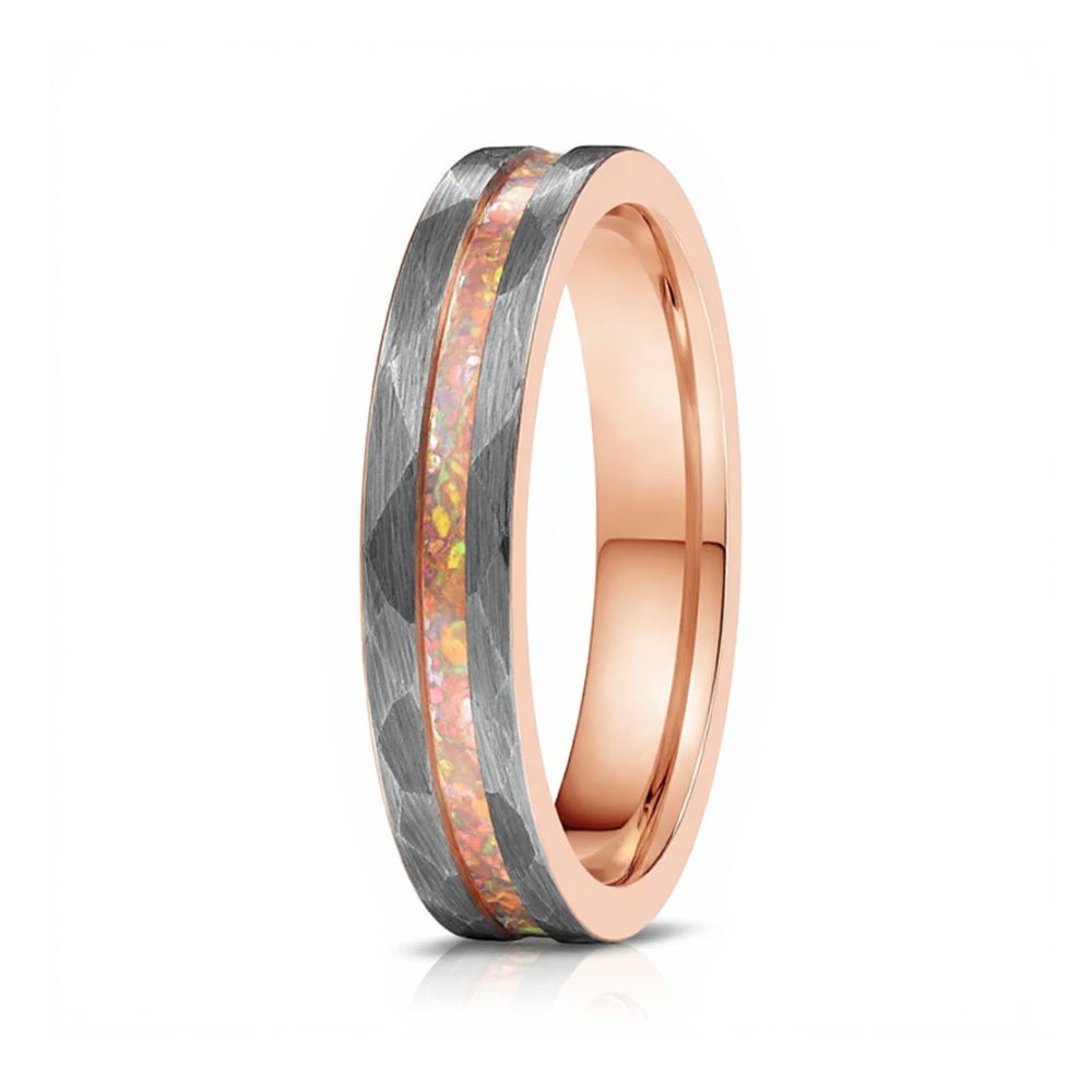 The Opal Walk Tungsten Ring For Men