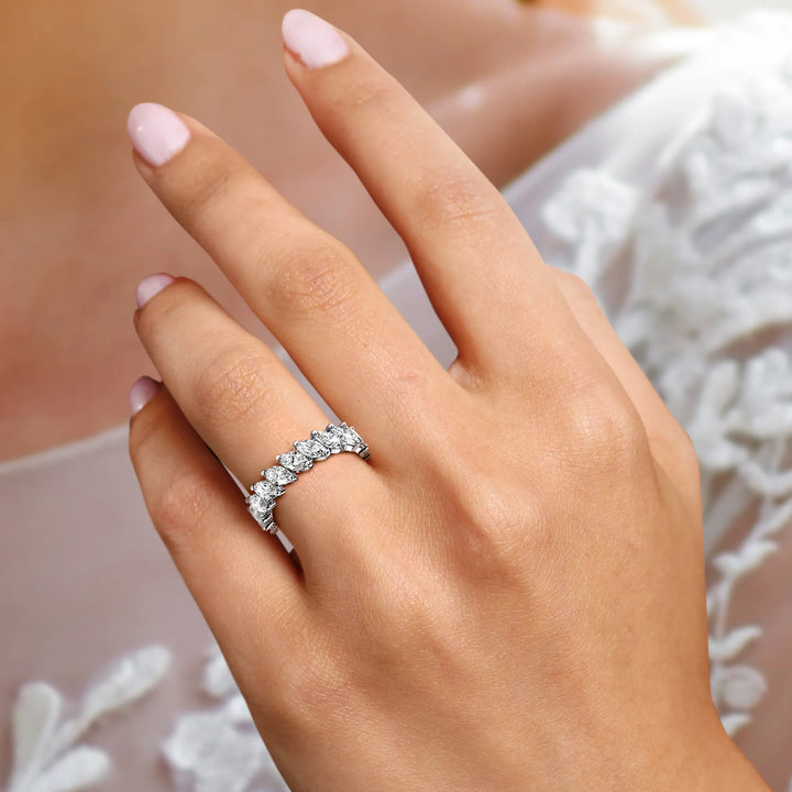 Petel Fleur Marquise-Cut Moissanite Eternity Ring