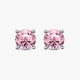 Rosavelle Pink Moissanite Stud Earrings