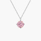 Rosavelle Solitaire Pink Moissanite Pendant Necklace