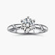 Celestine Round-Cut Six Prong Moissanite Ring