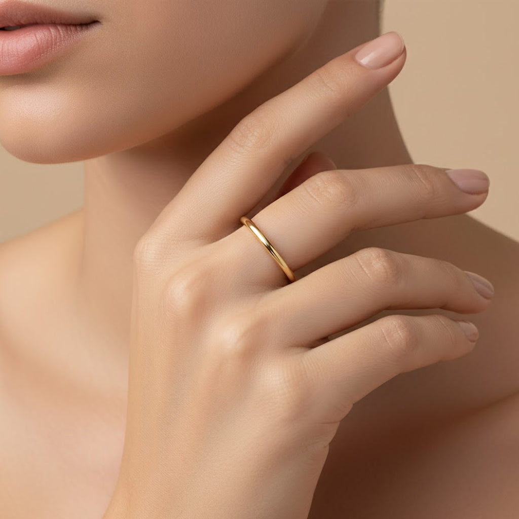 Ella Slim Profile Wedding Band