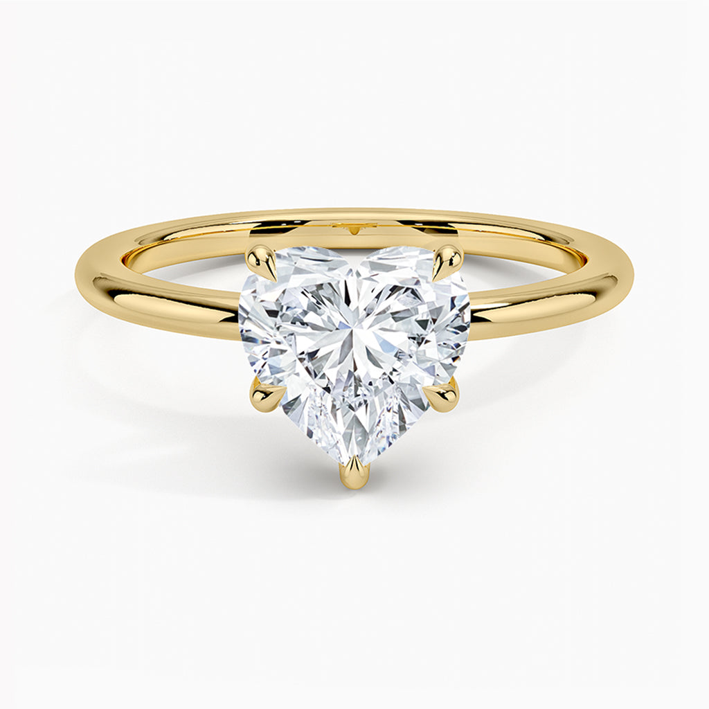 Emie Heart-Cut Hidden Halo Lab Diamond Ring