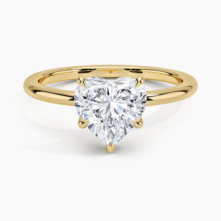 Emie Heart-Cut Hidden Halo Lab Diamond Ring
