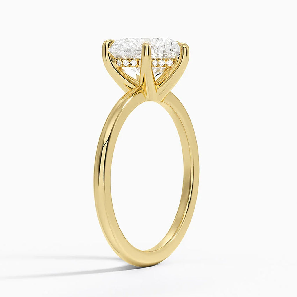 Emie Heart-Cut Hidden Halo Lab Diamond Ring