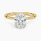 Elle Oval-Cut Hidden Halo Lab Diamond Ring