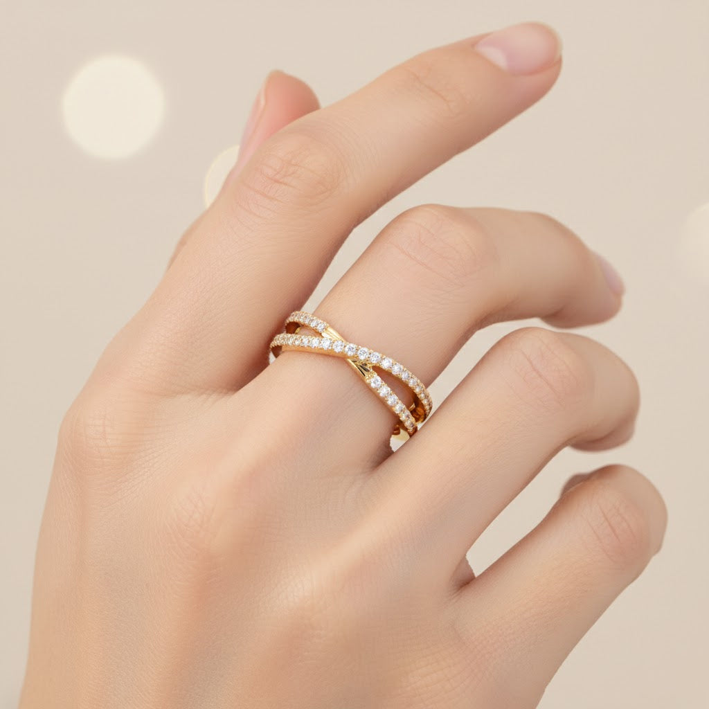 Sorina X-Shape Lab Diamond Ring