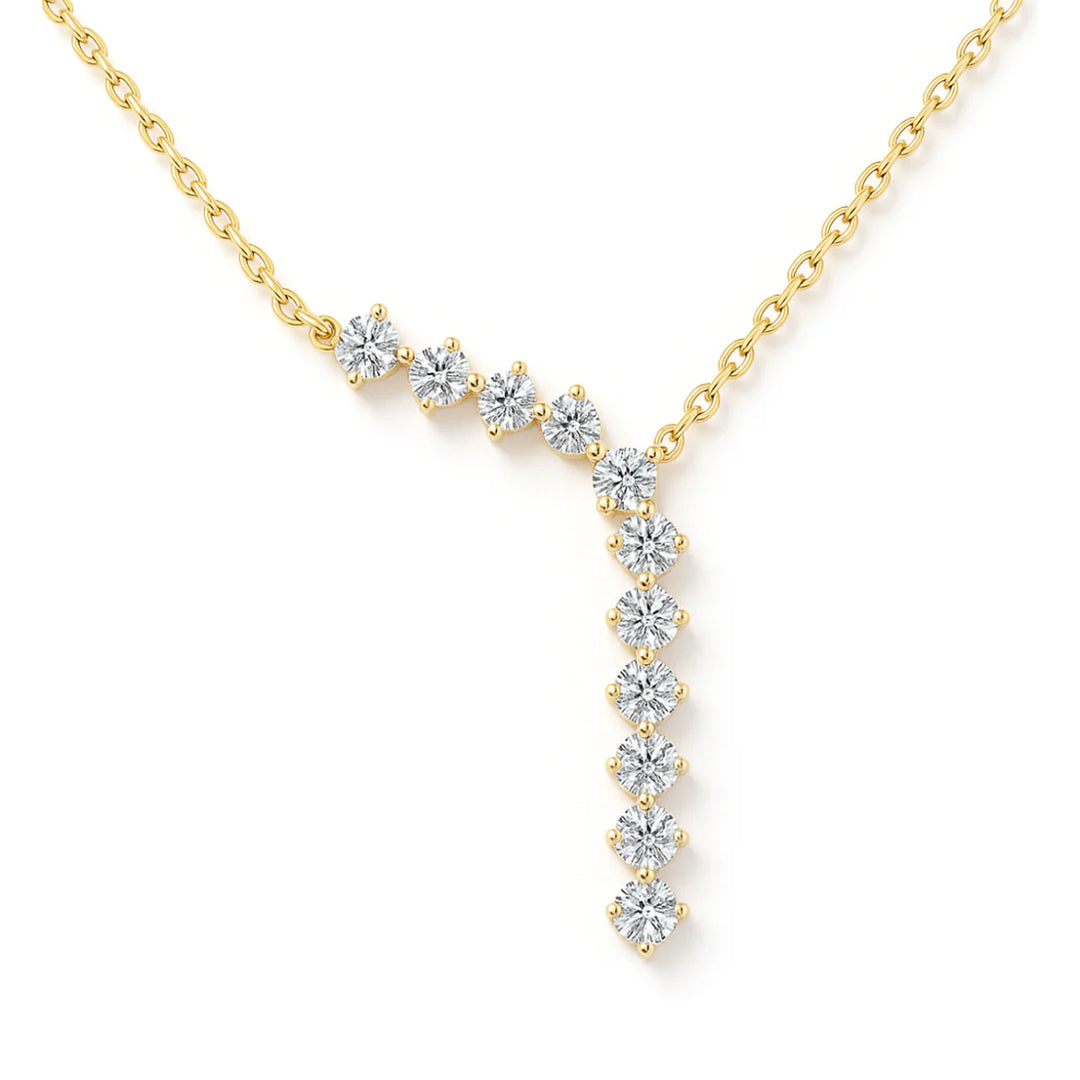 Starry Drip Moissanite Necklace