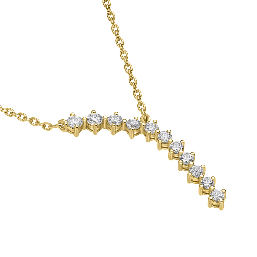 Starry Drip Moissanite Necklace