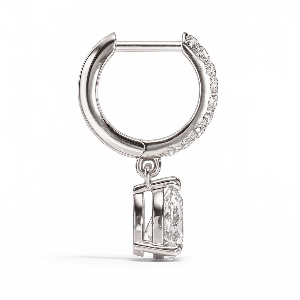 Sutton Teardrop-Cut Lab Diamond Earrings