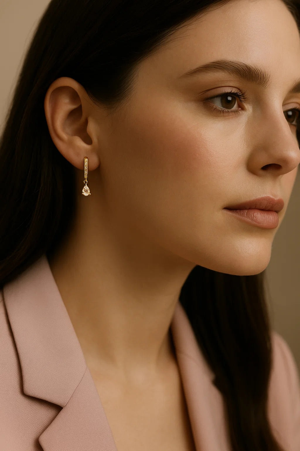 Sutton Teardrop-Cut Lab Diamond Earrings