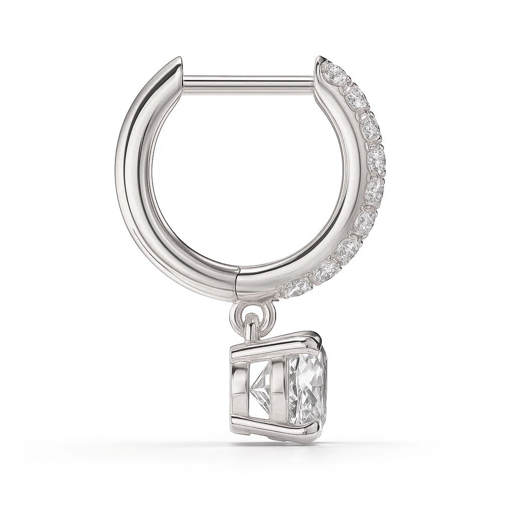 Sutton Round-Cut Lab Diamond Earrings