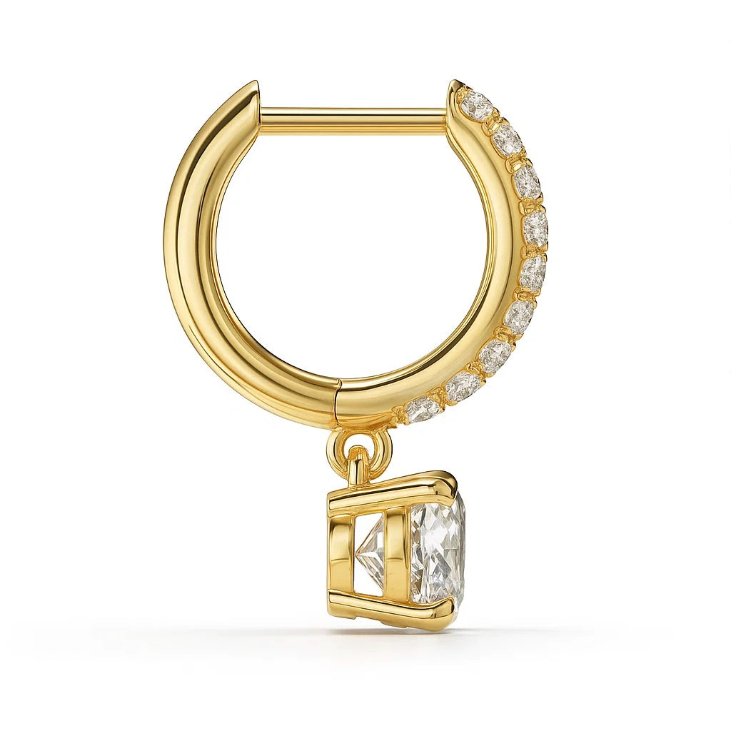 Sutton Round-Cut Lab Diamond Earrings