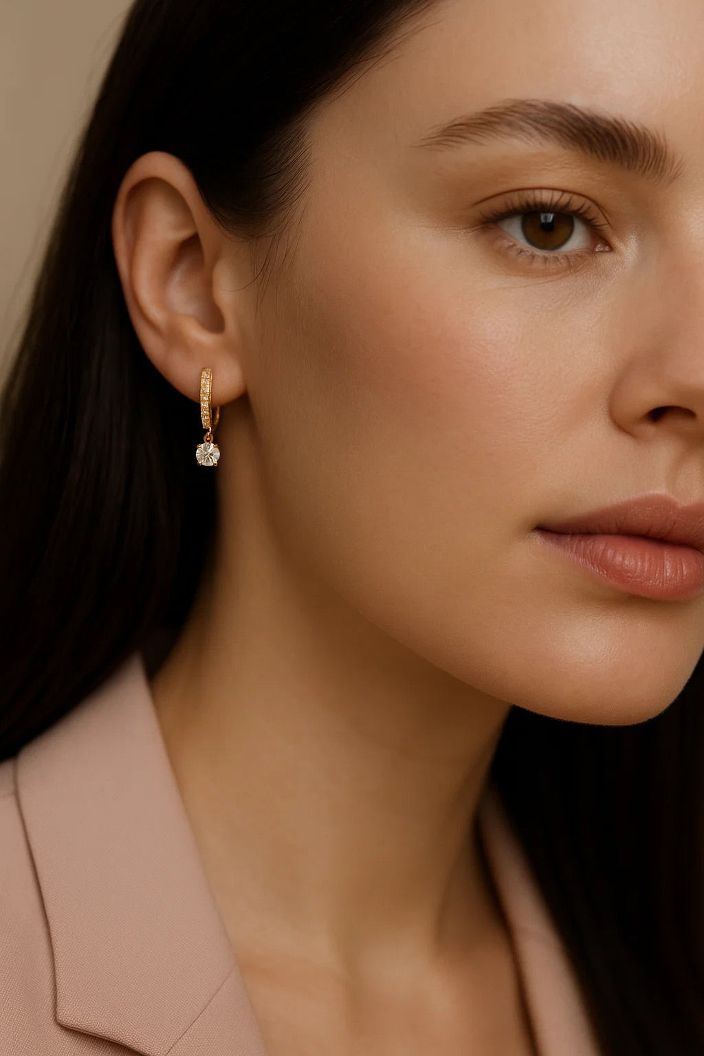 Sutton Round-Cut Lab Diamond Earrings