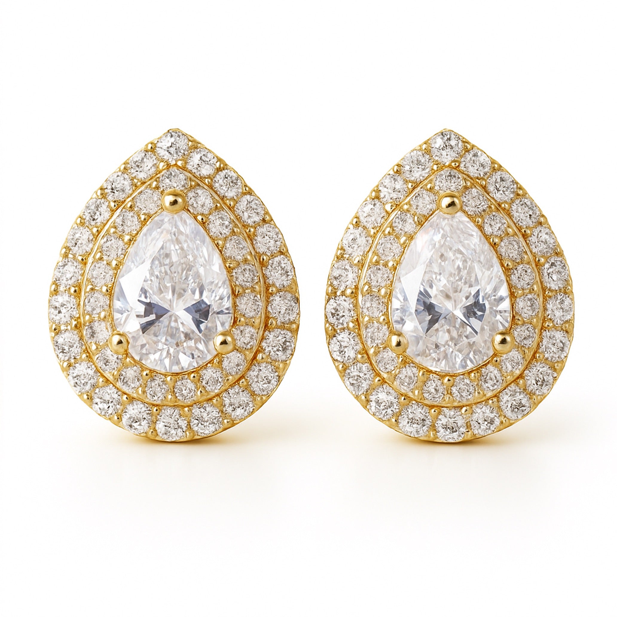 Marabella Pear-Cut Lab Diamond Earrings