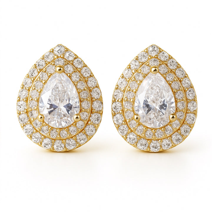 Marabella Pear-Cut Lab Diamond Earrings