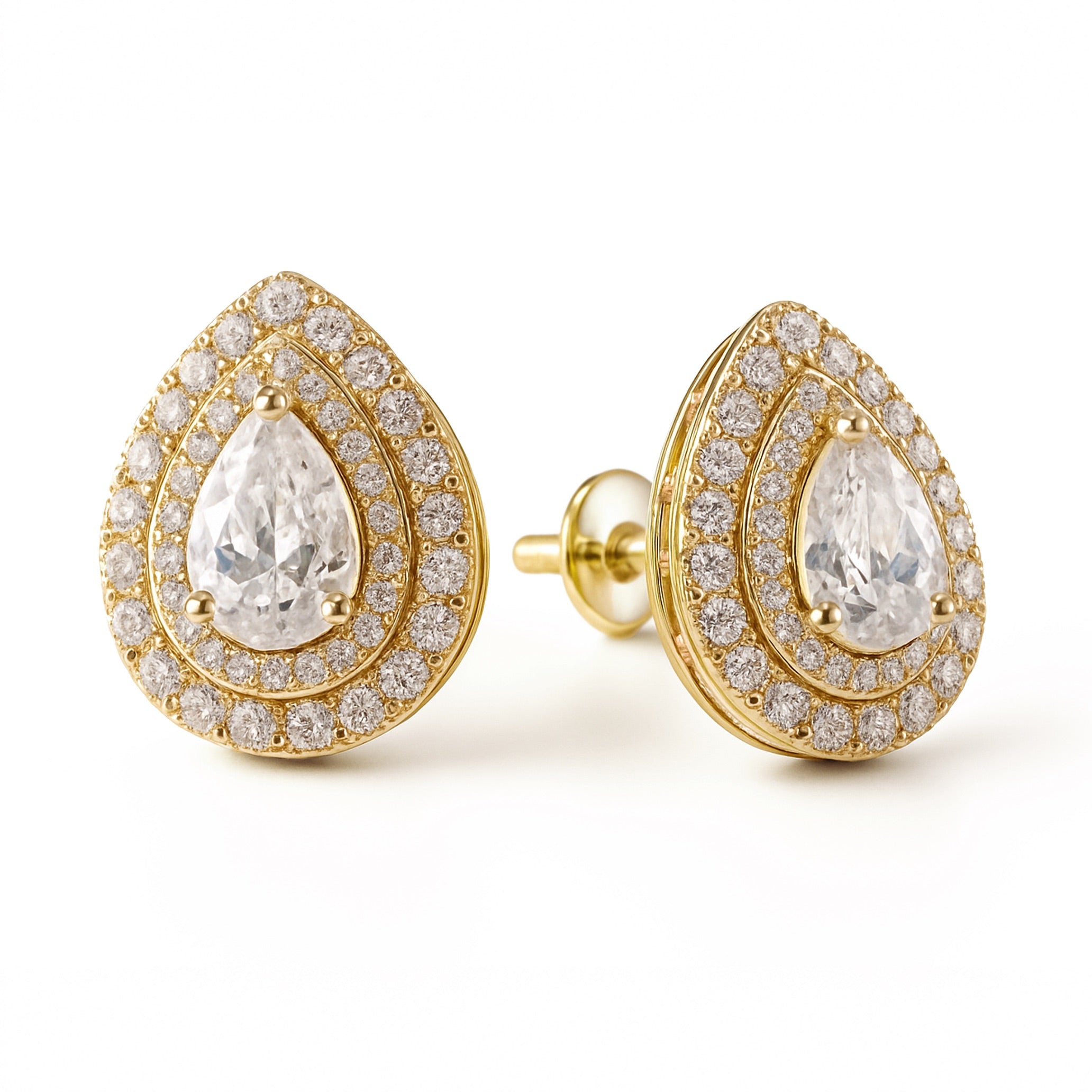 Marabella Pear-Cut Lab Diamond Earrings