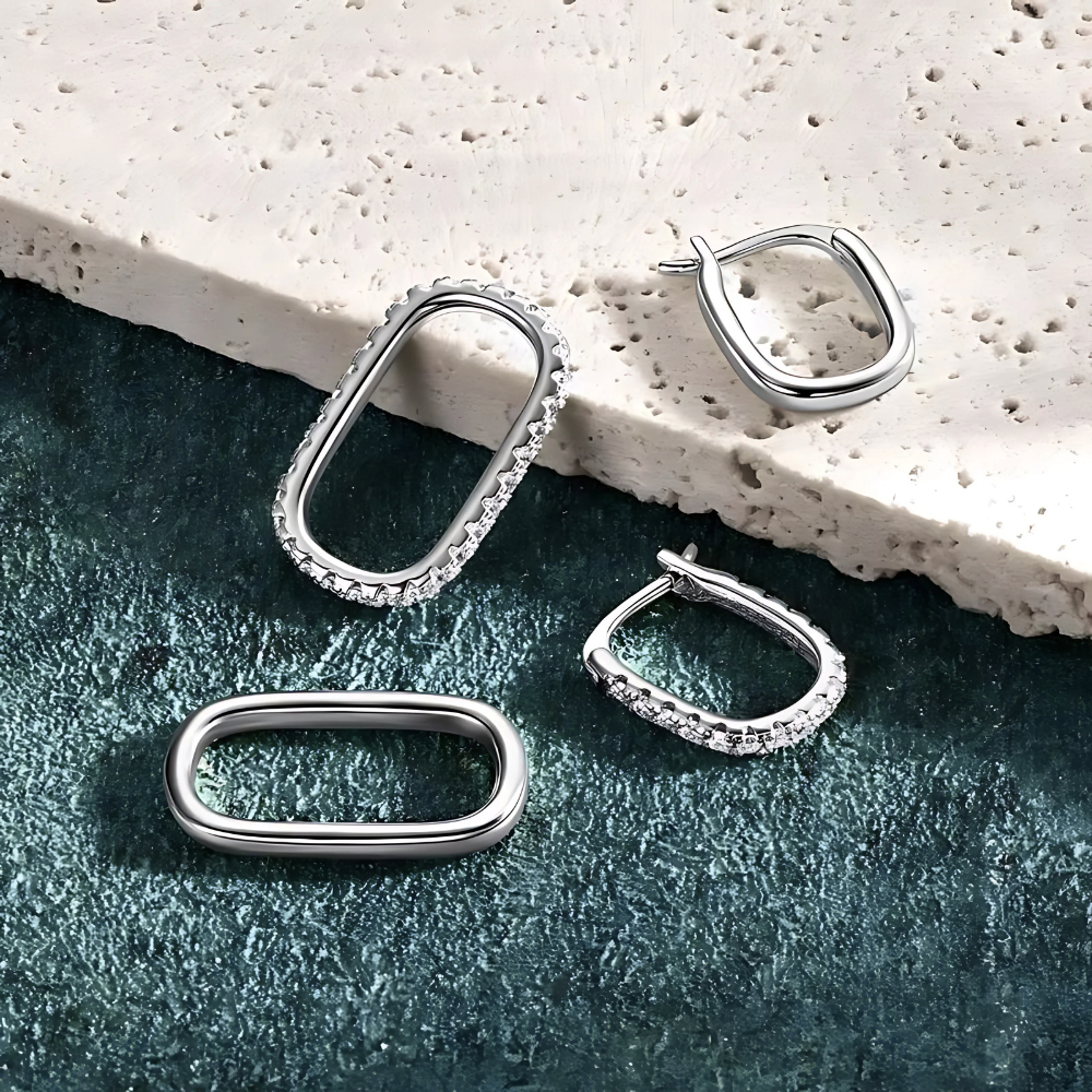 Karina 2-Style Loop Moissanite Earrings