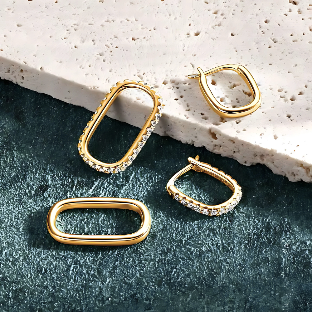 Karina 2-Style Loop Moissanite Earrings