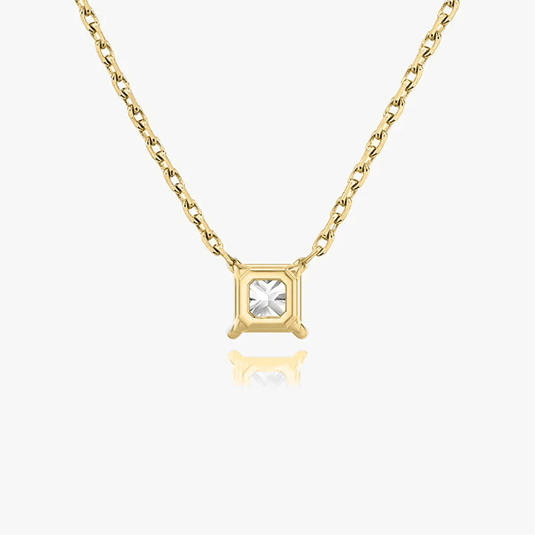 Valoria Princess-Cut Moissanite Pendant