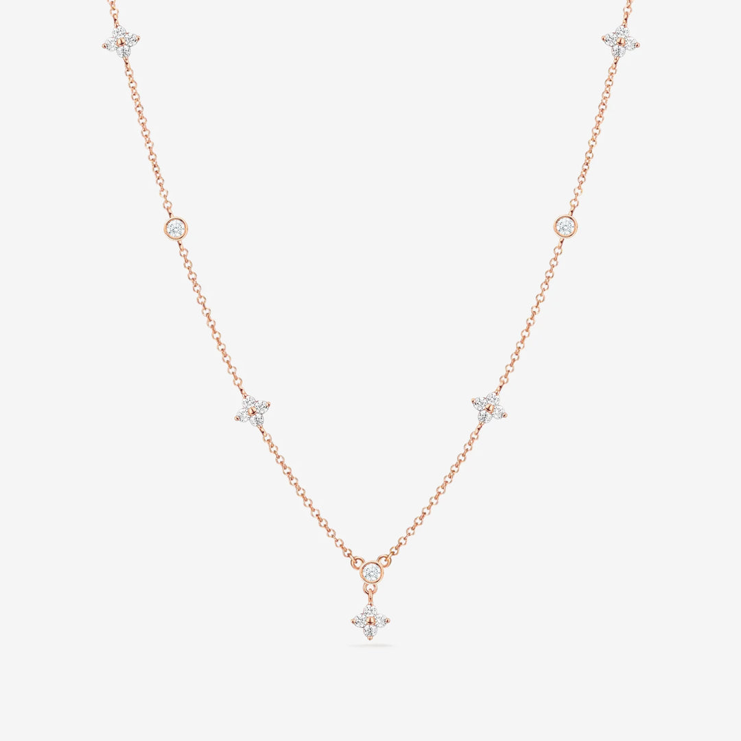Yuna 4-Leaf Clover Moissanite Necklace