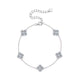Yuna 5 Motif Clover Moissanite Bracelet