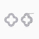 Yuna Mini 4 Leaf Clover Moissanite Earrings