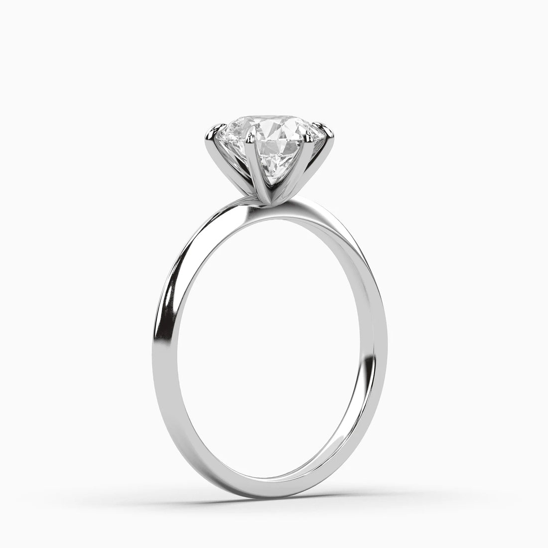 6-Prong Solitaire Moissanite Ring