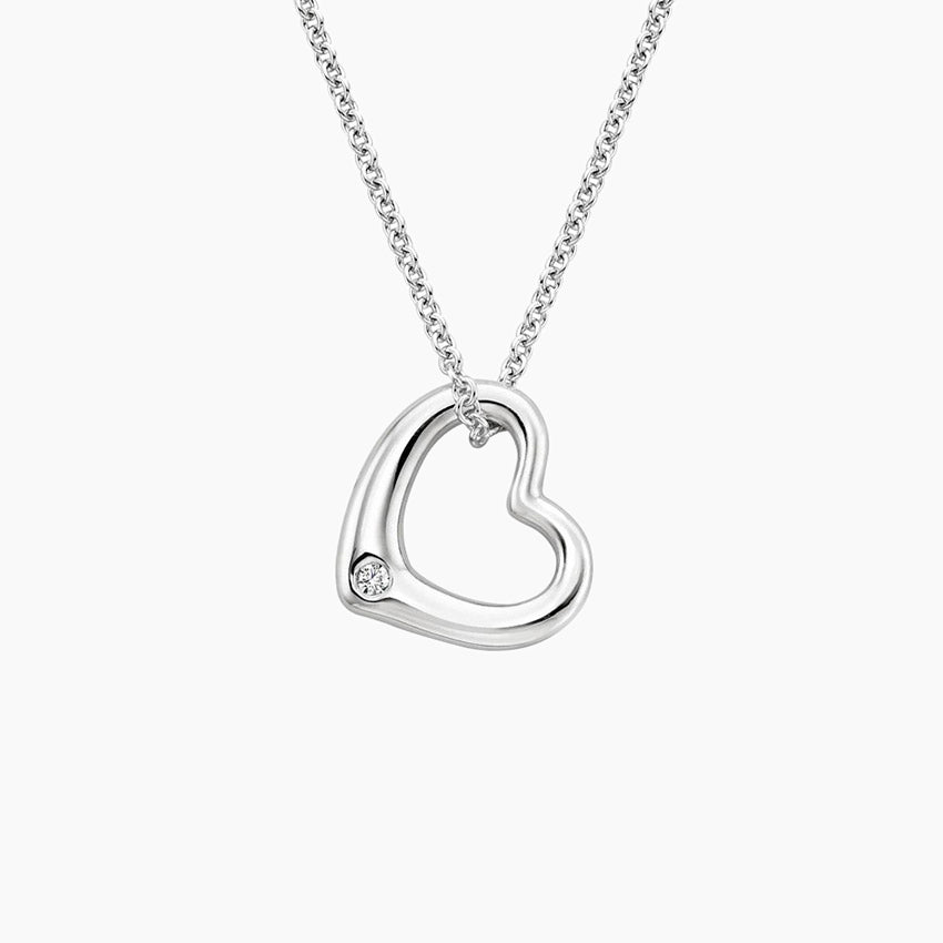Lumière Heart Moissanite Pendant