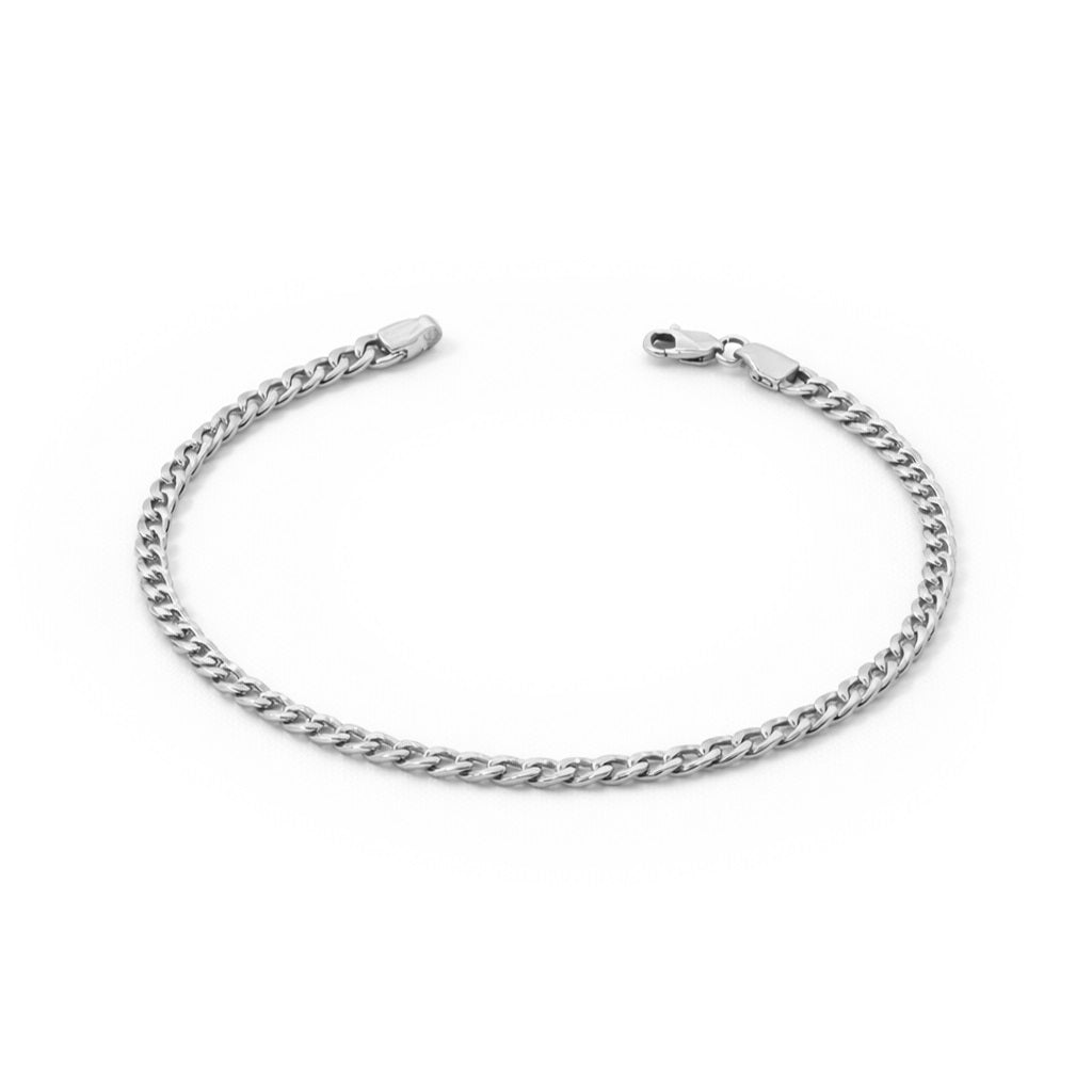 Flat Curb Link Unisex Bracelet