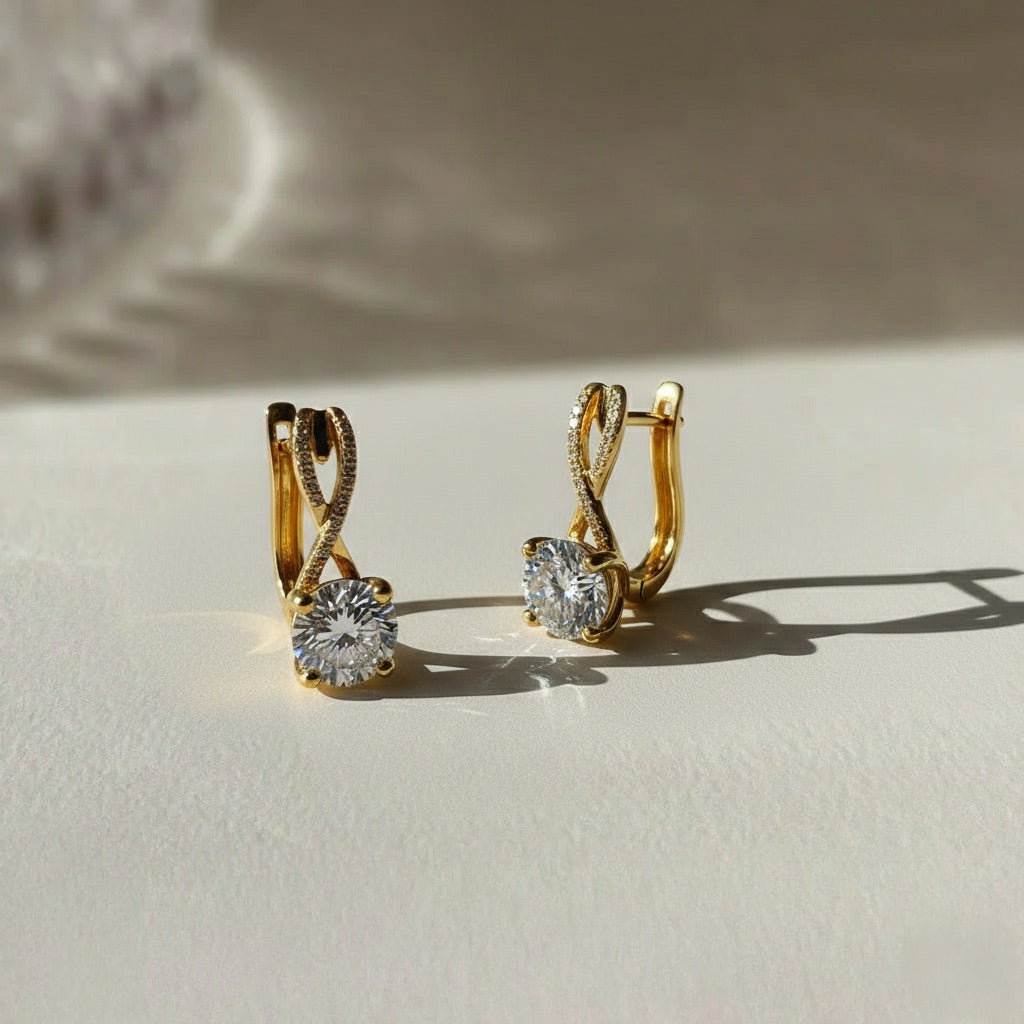 Ayla Moissanite Earrings