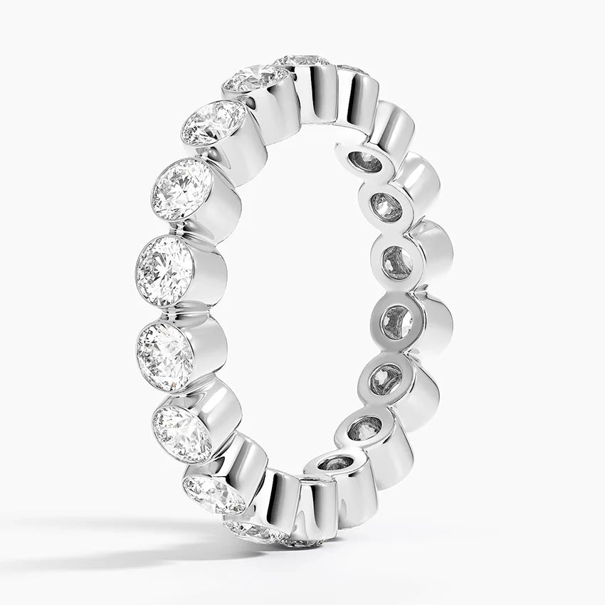 Celestia Round-Cut Moissanite Eternity Ring