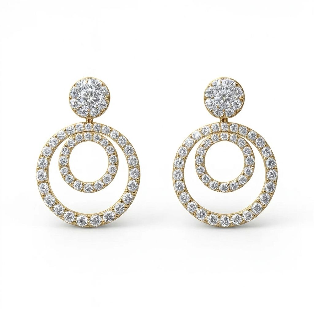Kalea 3-in-1 Convertible Moissanite Earrings