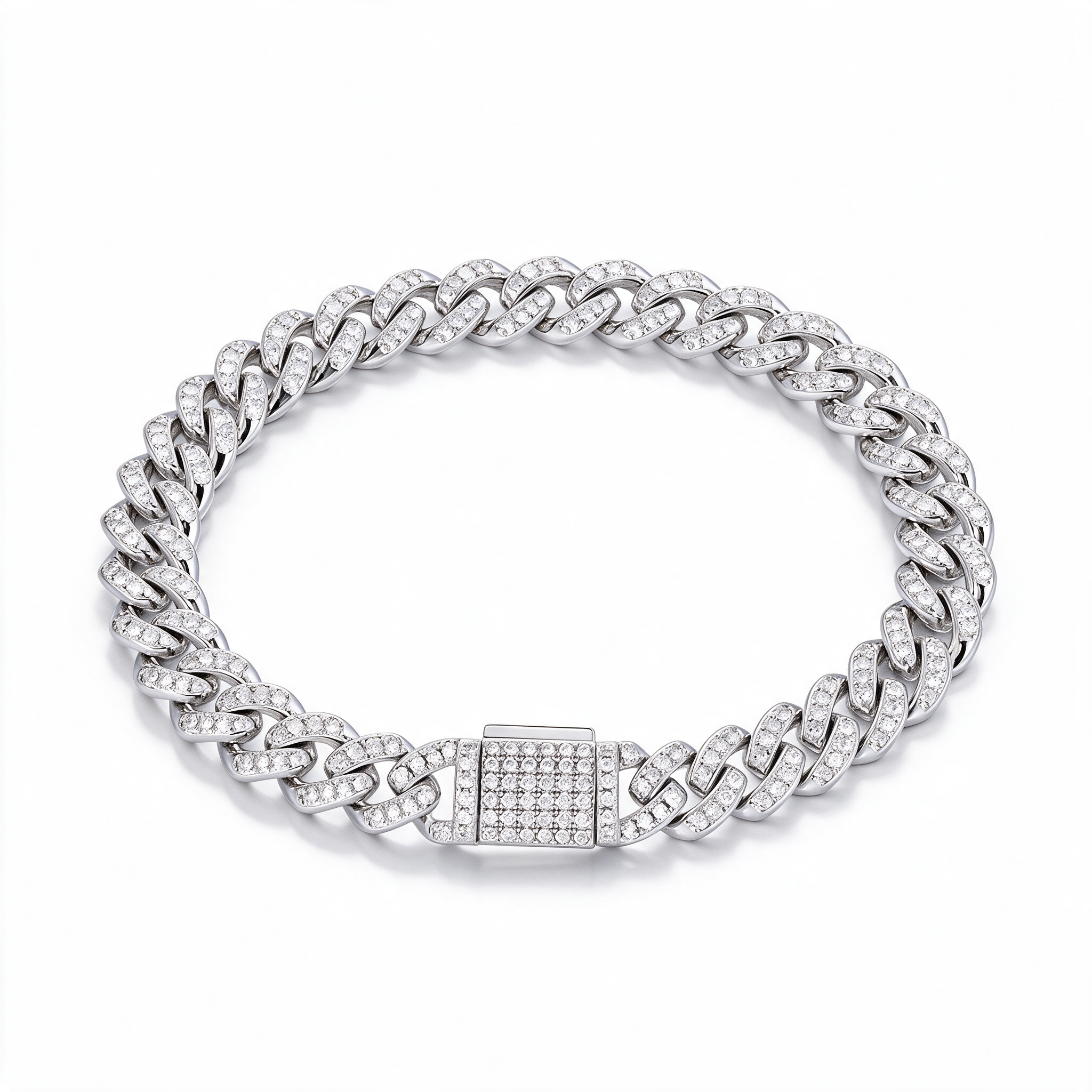 Catena Bold Bracelet 14k Platinum alternate angle