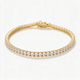 Celestia Tennis Moissanite Anklet in 14k Gold