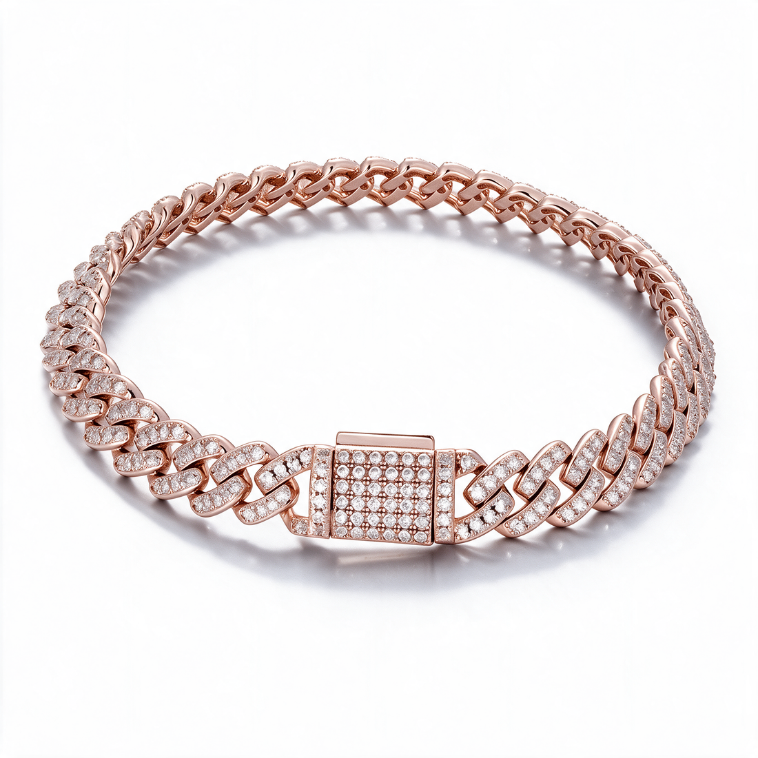 Catena Bold Bracelet 14k Rose Gold clasp detail