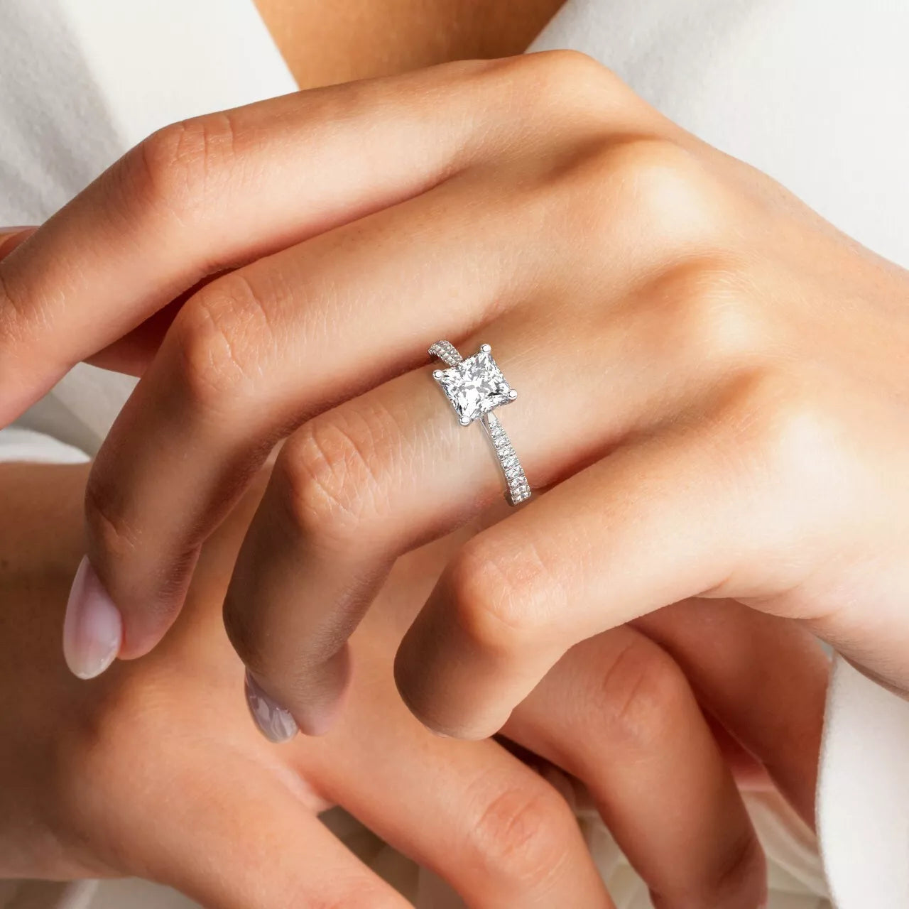 Regalia Princess-Cut Moissanite Ring