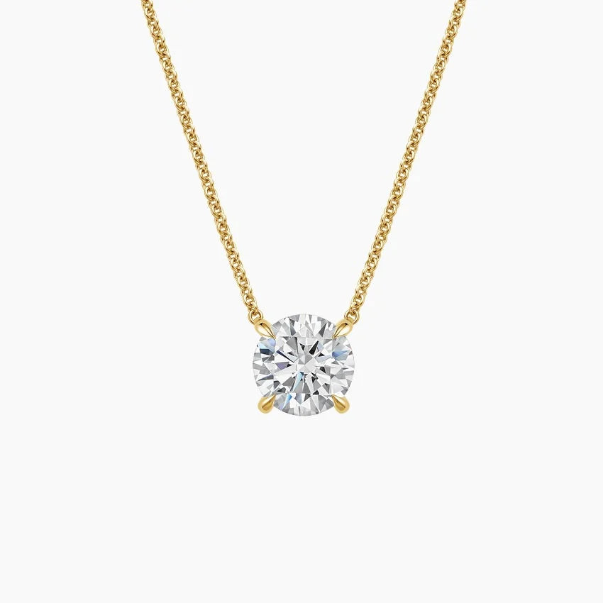 Celestia Solitaire Moissanite Pendant