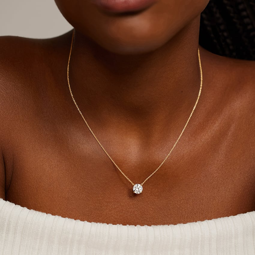 Solitaire Moissanite Pendant