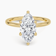 Cassia Marquise-Cut Moissanite Pavé Bridge Ring