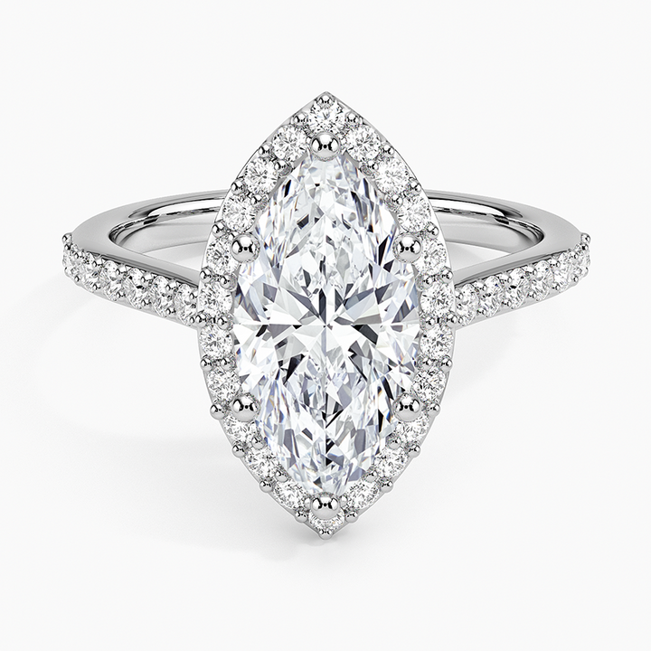 Marquise Cut Moissanite Ring