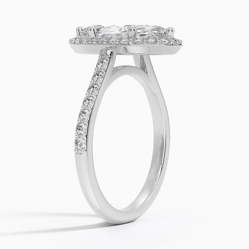 Marquise Cut Moissanite Ring