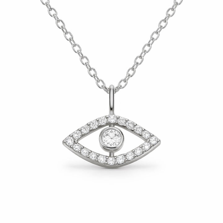 Evil Eye Moissanite Necklace