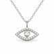 Evil Eye Moissanite Necklace